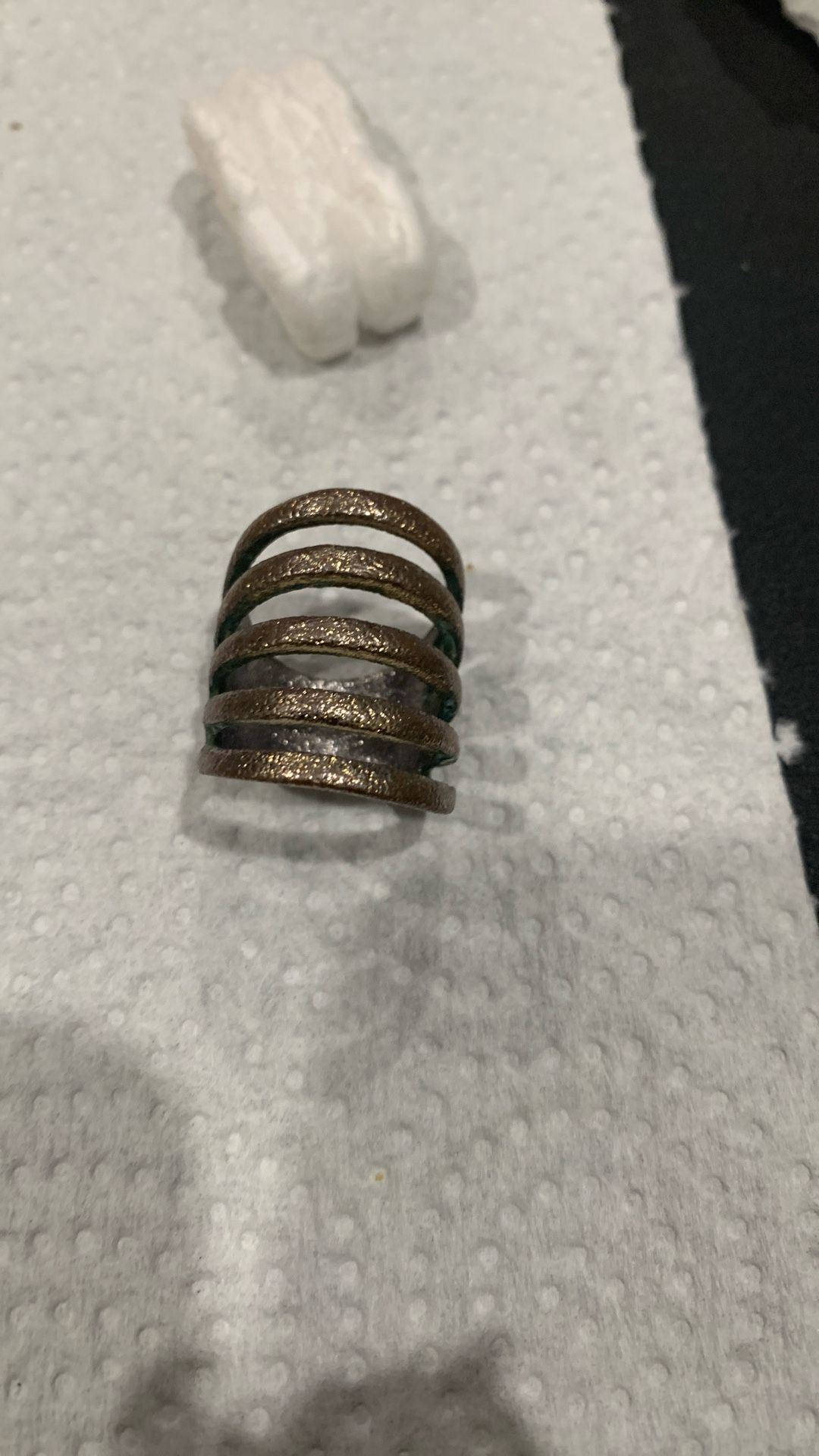 METAL SPIRAL KNUCKLE RING