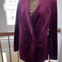 Velvet Double Breasted Jacket