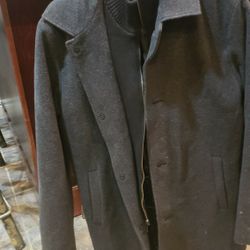 Mens Medium Gray Wool Kenneth COLE jacket