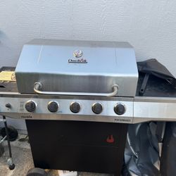 Char-Broil Performance Series 5-Burner Propane Gas Grill with Side Burner & Cover
