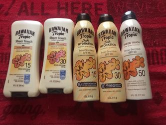 Hawaiian Tropic Lotion Sunscreen & Clear Mist Spray Sunscreen