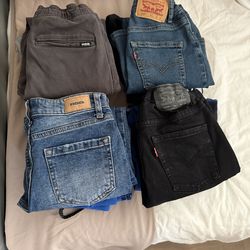 Boys jeans Levi’s and rsq and pajamas