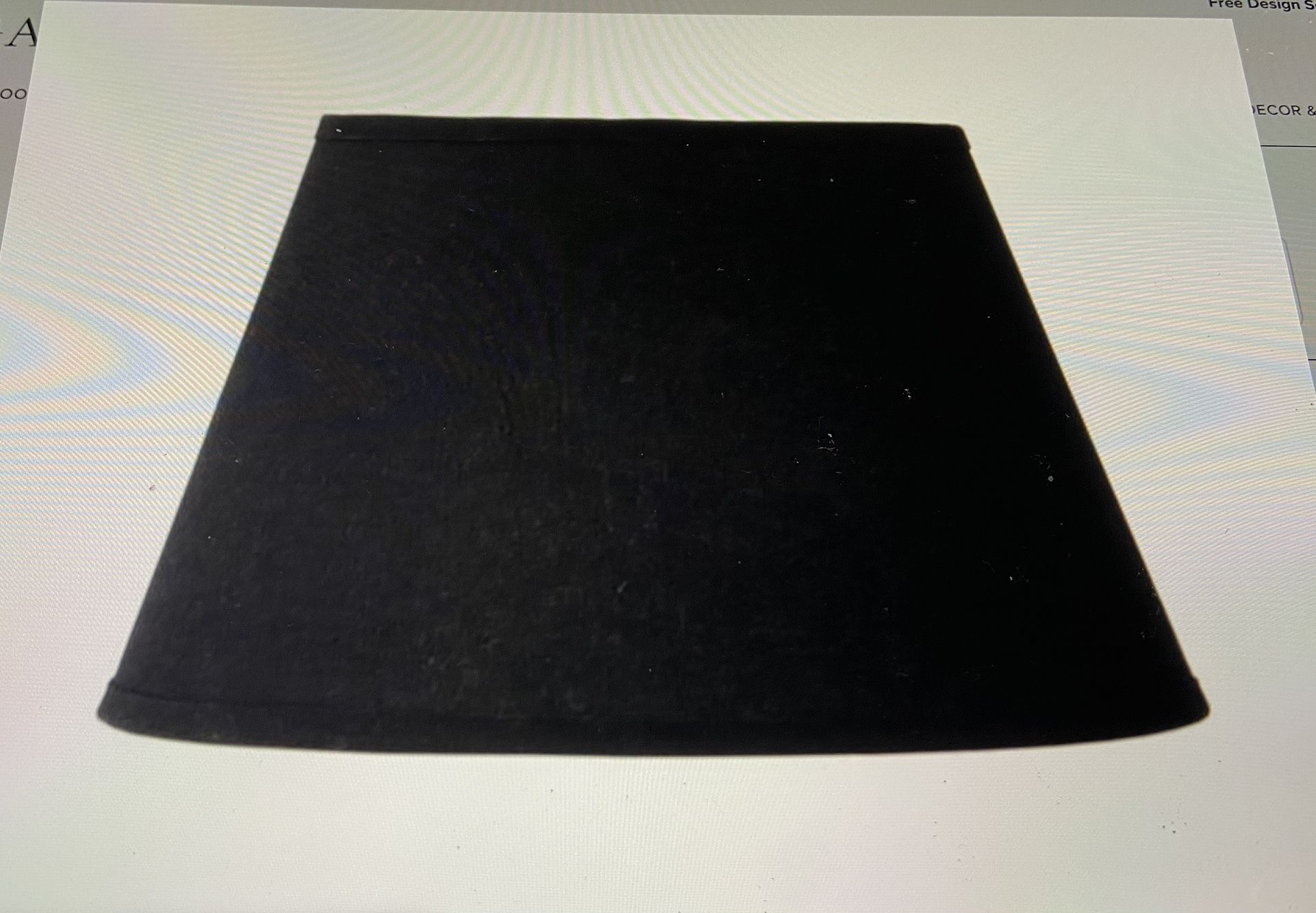 NWT FRONTGATE Black Lampshade