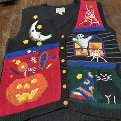 Women’s  Halloween Holiday Sweater Vest