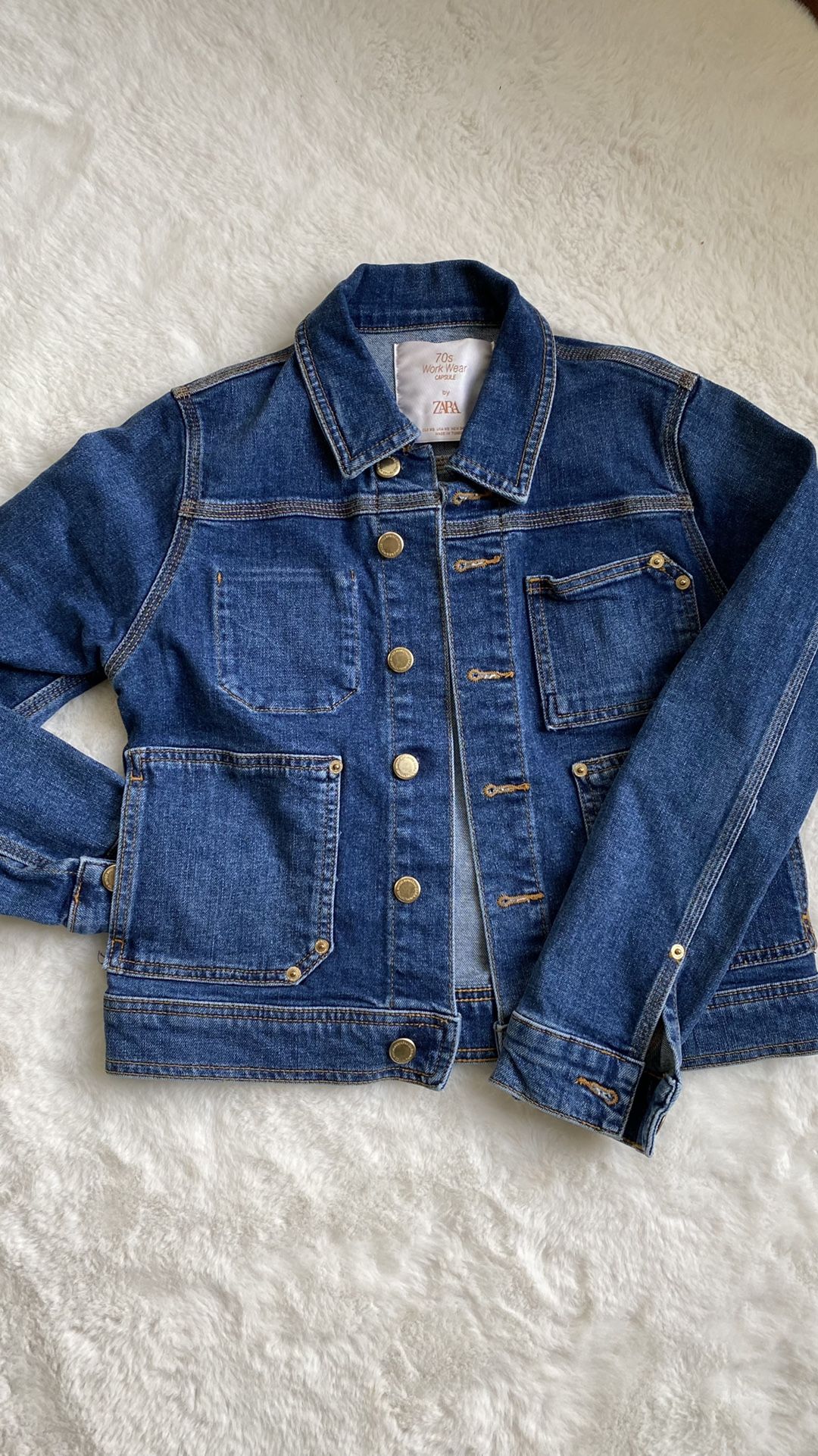 Zara Women Jeans Jacket