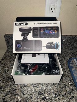 5G WiFi 3-Channel Dash Cam - Black