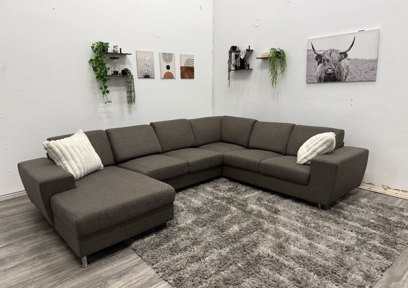 Gray Sectional Couch - Free Delivery