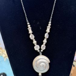 Spiral Talisman ~ STERLING SILVER 60 gr NECKLACE