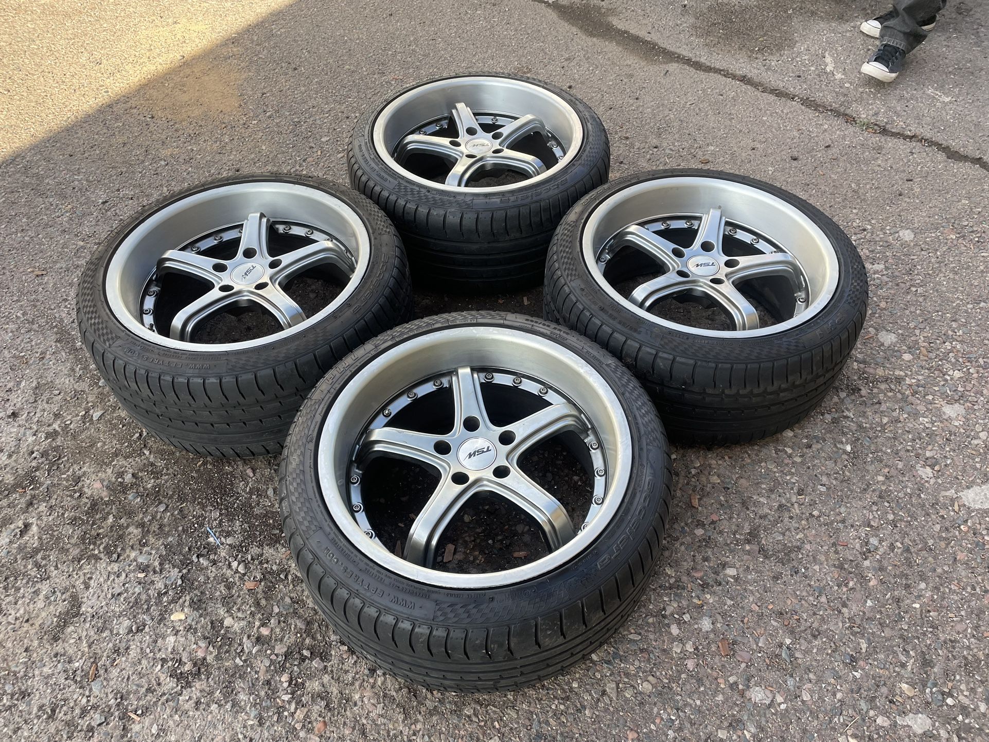 18 Inch TSW Wheels And Tires 5x114.3 Rims Good Condition