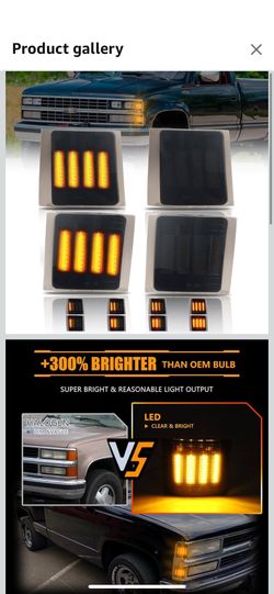 Chevy 88-98 OBS Silverado C1500 Headlights Corner Light 