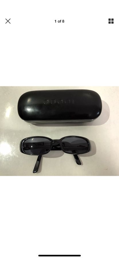 Authentic Gucci GG 2452/S {contact info removed} Black Sunglasses