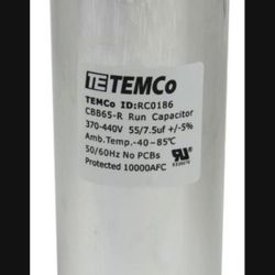 Dual Run Capacitor 55 + 7.5 x 370/440vac Central AC Air Conditioner Dual Run Cap