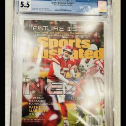 5.5 Graded Patrick Mahomes Sports Illustrated
