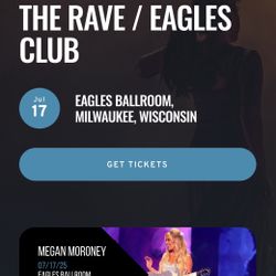 Megan Moroney- 1GA Tix for July 17 Concert @ The RAVE