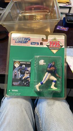 1995 Marshall Faulk starting lineup in perfect condition