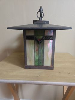 Mission/Craftsman-style outdoor wall lantern sconce