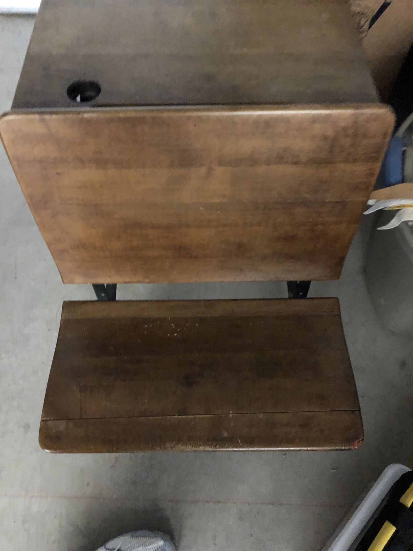Antique desk and seat