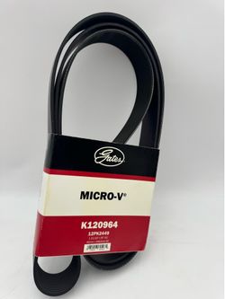 Gates K120964 Micro-V Serpentine Drive Belt For 04-09 International 5500i 5600i