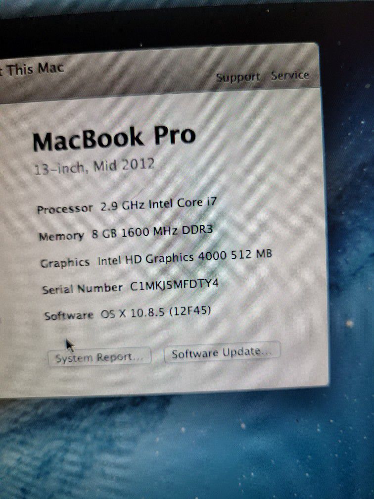 2013  MacBook Pro 512GB 