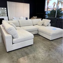 NEW RH Inspired Cloud Sectional Sofa For Living Room 