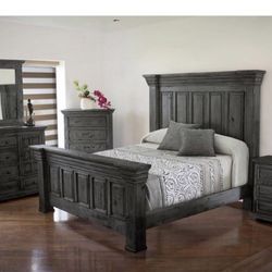 Grey king Bedroom Set