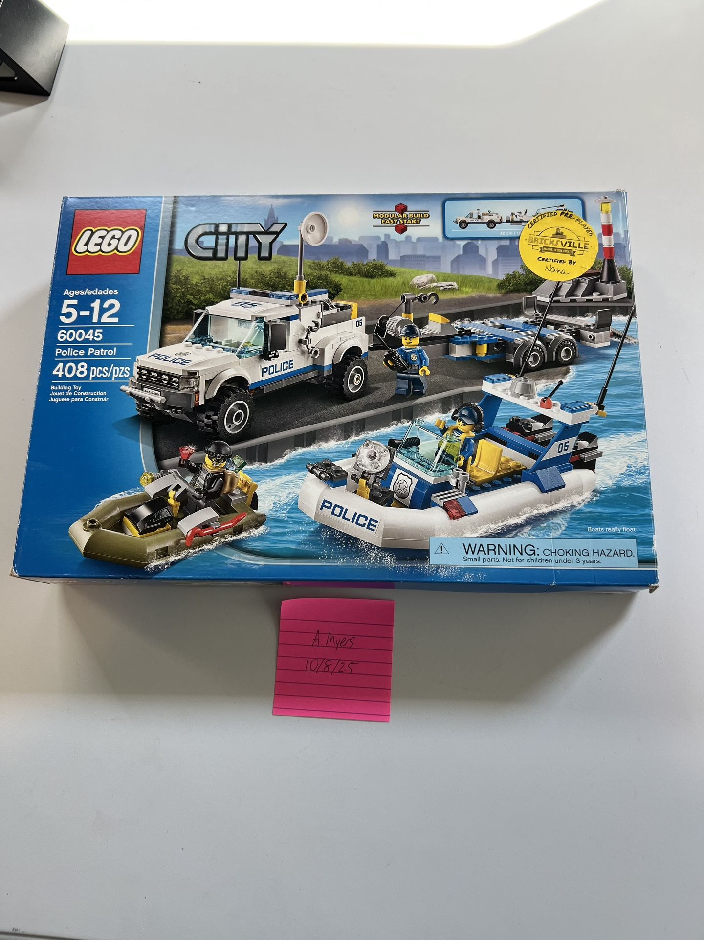 LEGO City 60045 Police Patrol