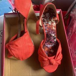 Peachy Peek A Boo Toe Spring High Heels