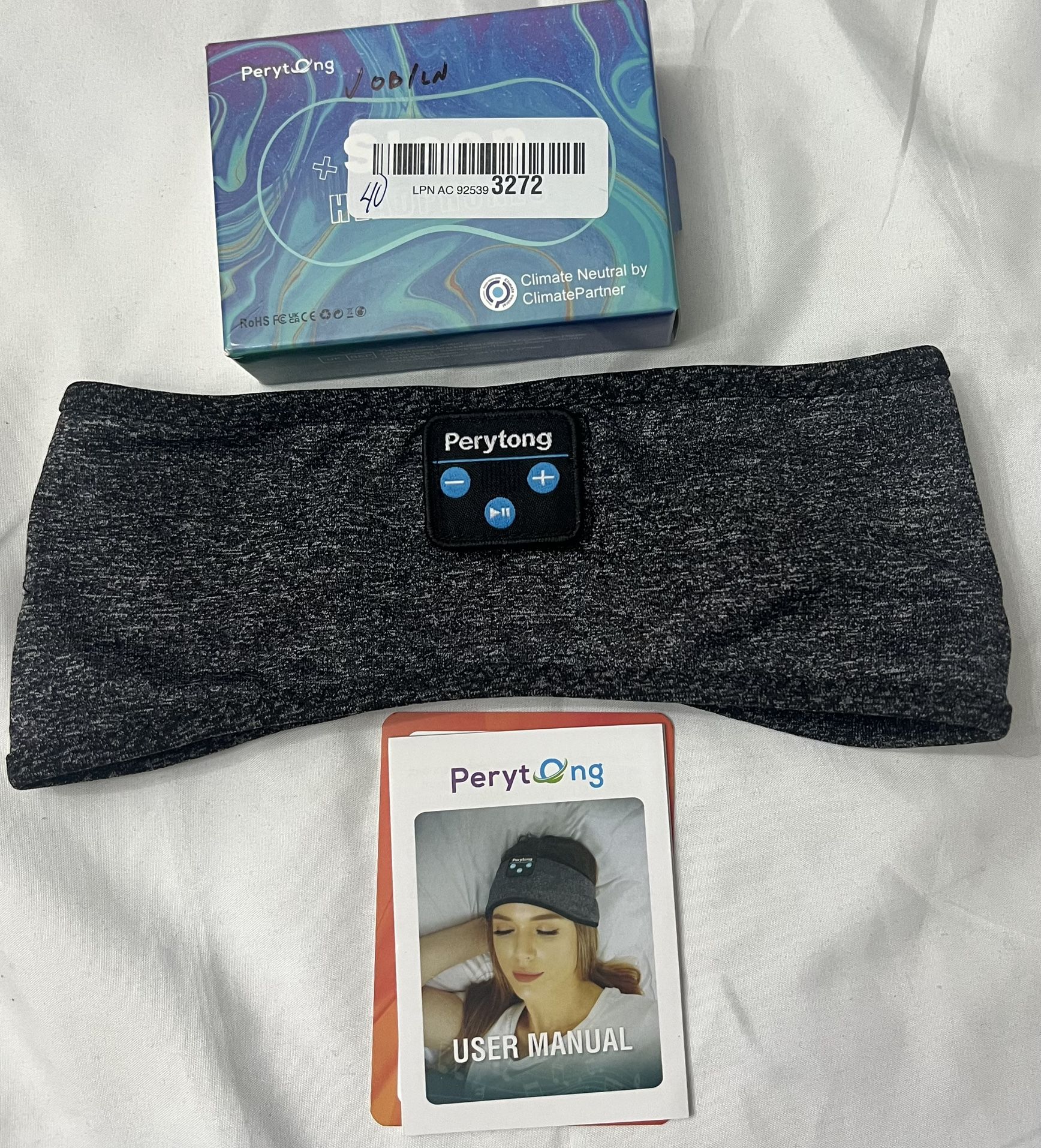 Perytong Sleep Headphones Bluetooth Headband Sleeping Headphones 