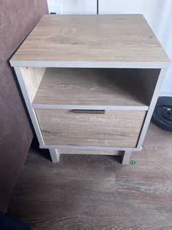 Wood Nightstand