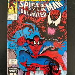 Spider-Man Unlimited #1 🔥 SIGNED Stan Lee & Ron Lim + Hand-Drawn Art 1/500 Shriek 1st App! 