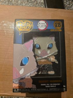 Funko POP! Demon Slayer Anime Enamel Pin - INOSUKE HASHIBIRA #26 - New