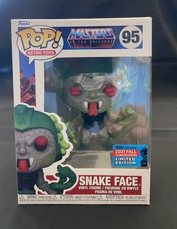 Funko Pop/ MASTERS OF THE UNIVERSE- SNAKE FACE BRAND NEW. 2021 Convention Limited Edition.