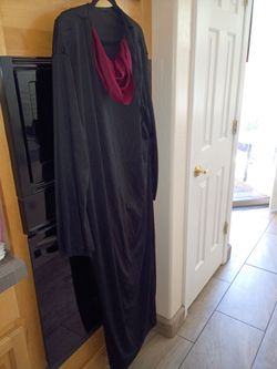 Halloween floor length black hooded robes hooded 2..00 each