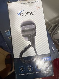 Bene brand wall mount hair dryer,