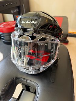 CCM Tacks 70 Junior Hockey Helmet Combo with Cage