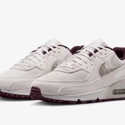 HQ1712 001 Nike Air Max 90 PRM Sail Burgundy Crush Men`s size 8.5
