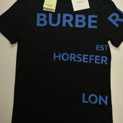 BURBERRY Horseferry Logo Men's Black T-Shirt