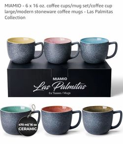 6pcs ceramic mug set, new