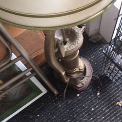 Water Pump Antique  Made Into A Lamp