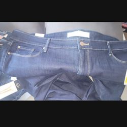 womens size 24 signature levis stretch denim jeans mid rise boot cut W37x L32