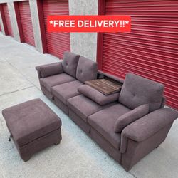 Gorgeous Sectional with Ottoman