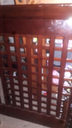 Cherry wood crib/toddler bed
