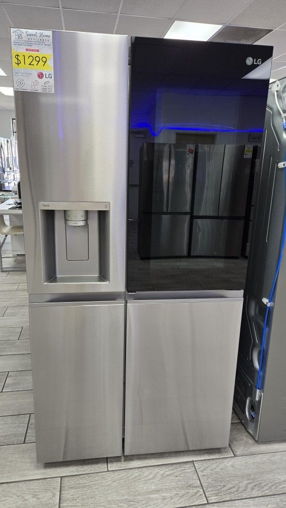 LG - 27 Cu. Ft. Side-by-Side Smart Refrigerator with Craft Ice - Stainless Steel