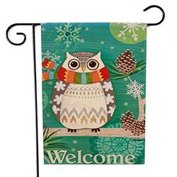 Winter Welcome Garden Decoration Flag 