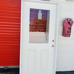 Exterior Impact Rate Glass Door With Composite Frame 36x80