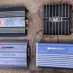 4 Car Audio Amps 