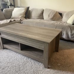 Coffee Table With Riser (47x23x19”)