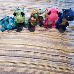 TY Beanie Baby Boo Dragons