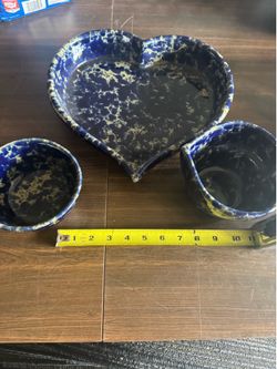 Blue Pottery Bowls