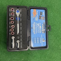 NOS Armstrong 3/8 Eliminator 11 piece SAE Socket Set 3/8 - 3/4 Made In USA